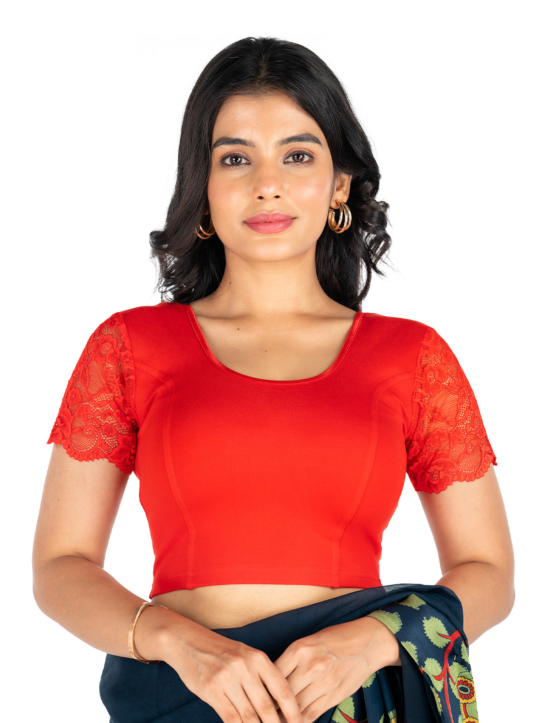 Abhi Women Stretchable Ready Made Slip-On Saree Blouse