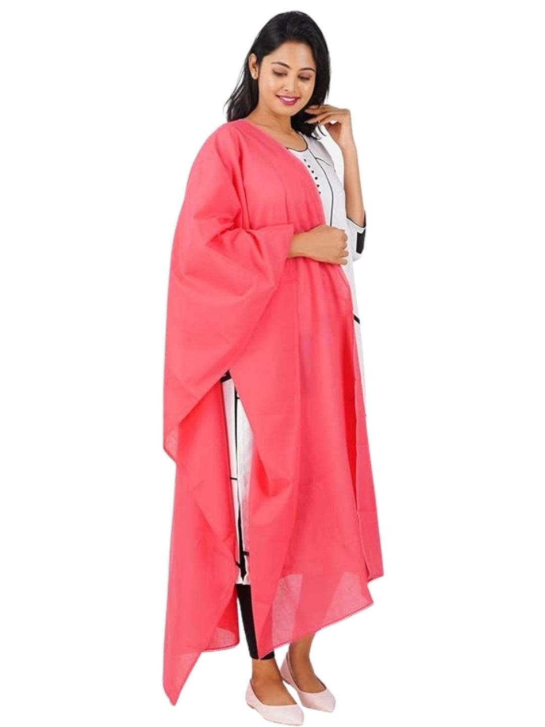 Happy Bunny Women Straight Fit Cotton Salwar With Dupatta