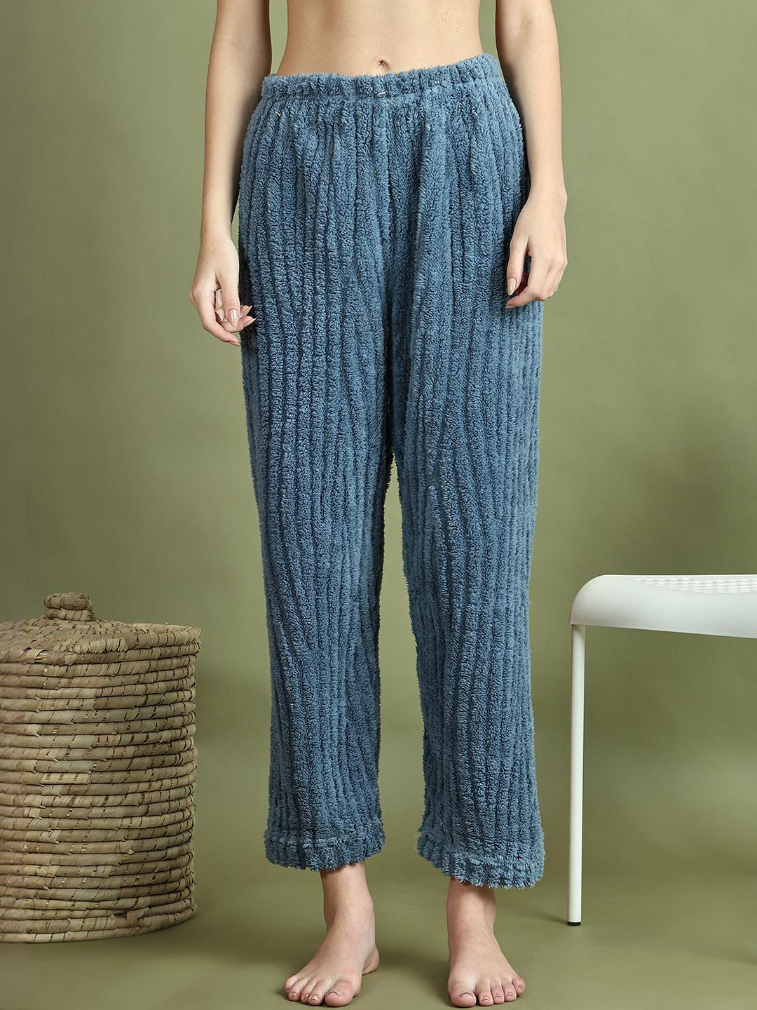 GRAGE Women Woolen Fur & Winter Lounge Pant