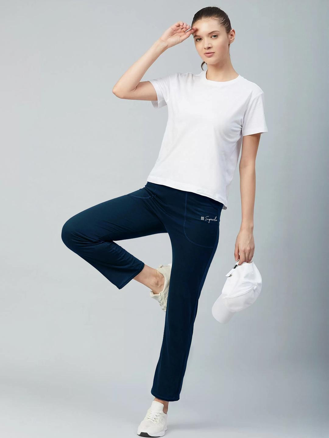 Moda Rapido Cotton Solid Track Pant For Women