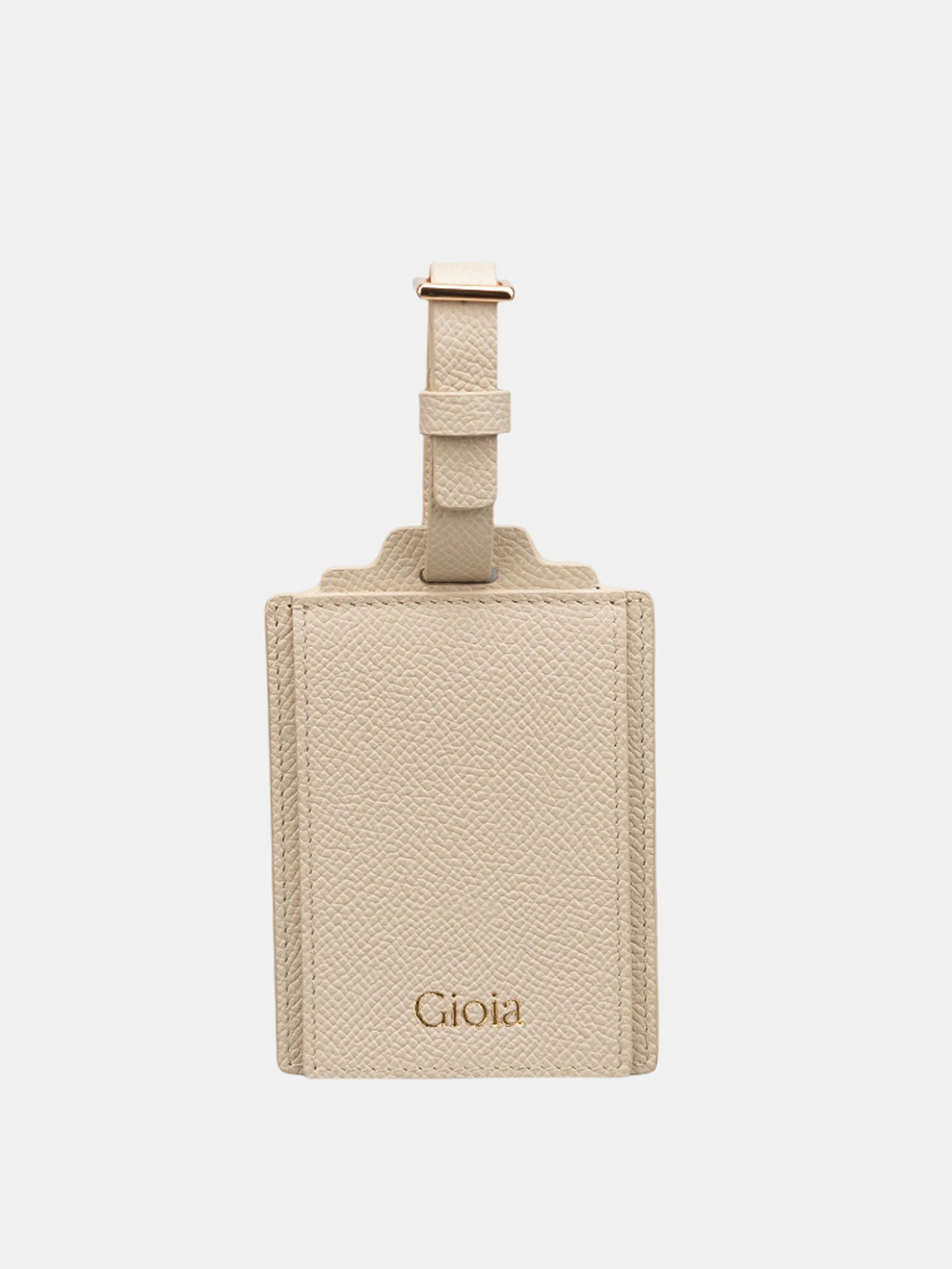 GIOIA Rober Textured Leather Luggage Tag