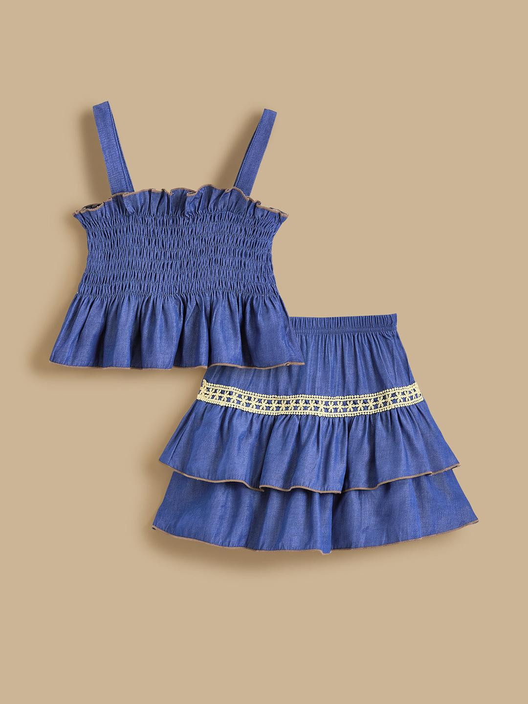 Hopscotch Girls Top with Skirt