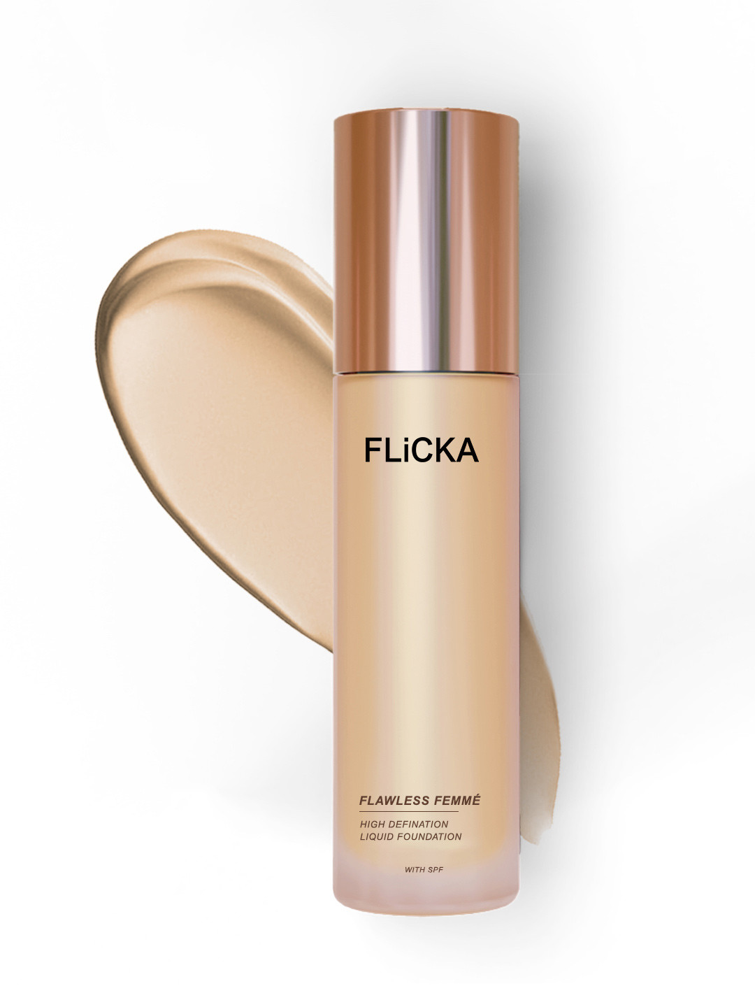 FLiCKA Flawless Femme Makeup Natural Waterproof & Moisturizing Foundation Fair 01 30ml
