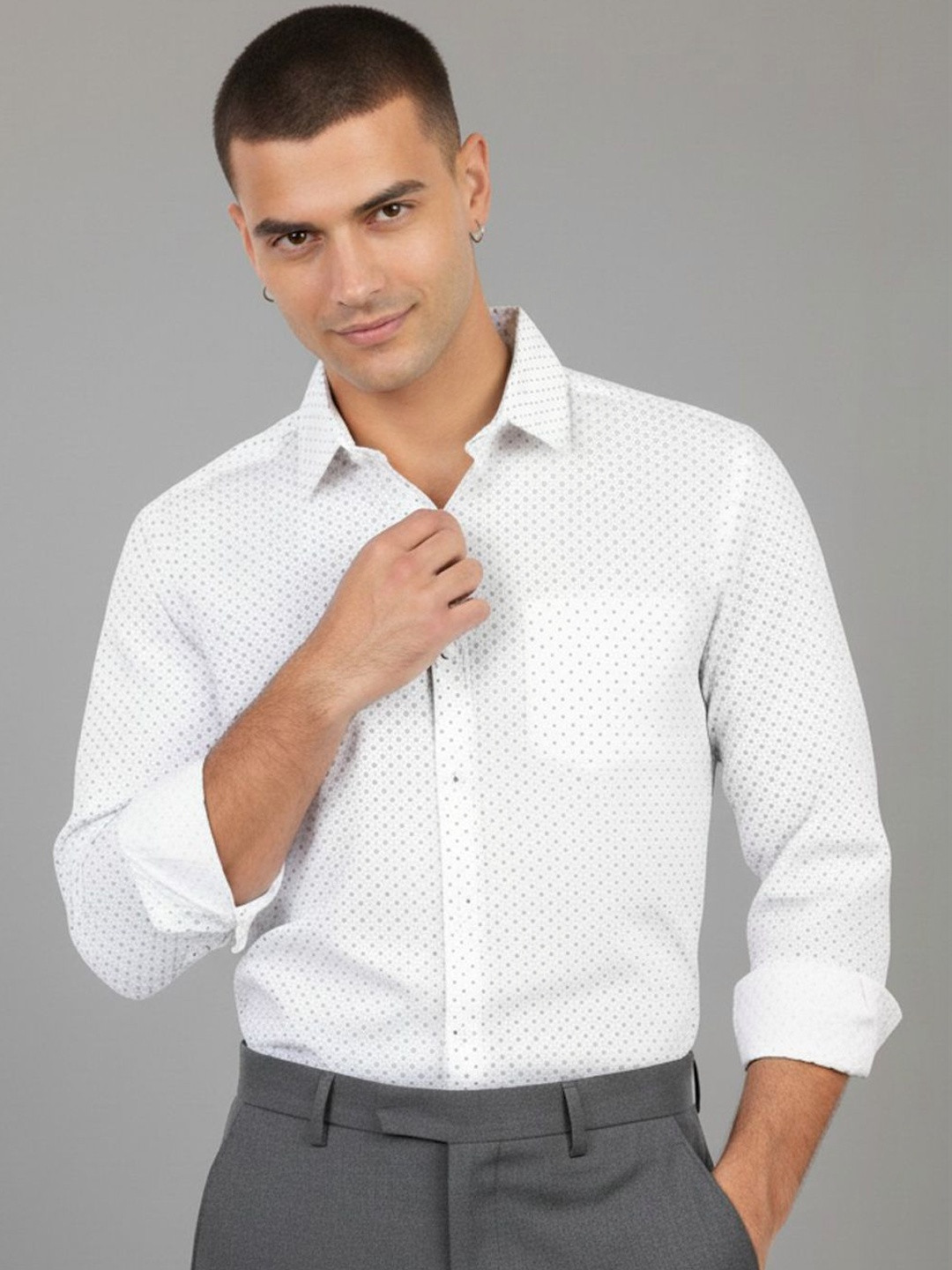 XENOR Men Slim Fit Printed Casual Shirt