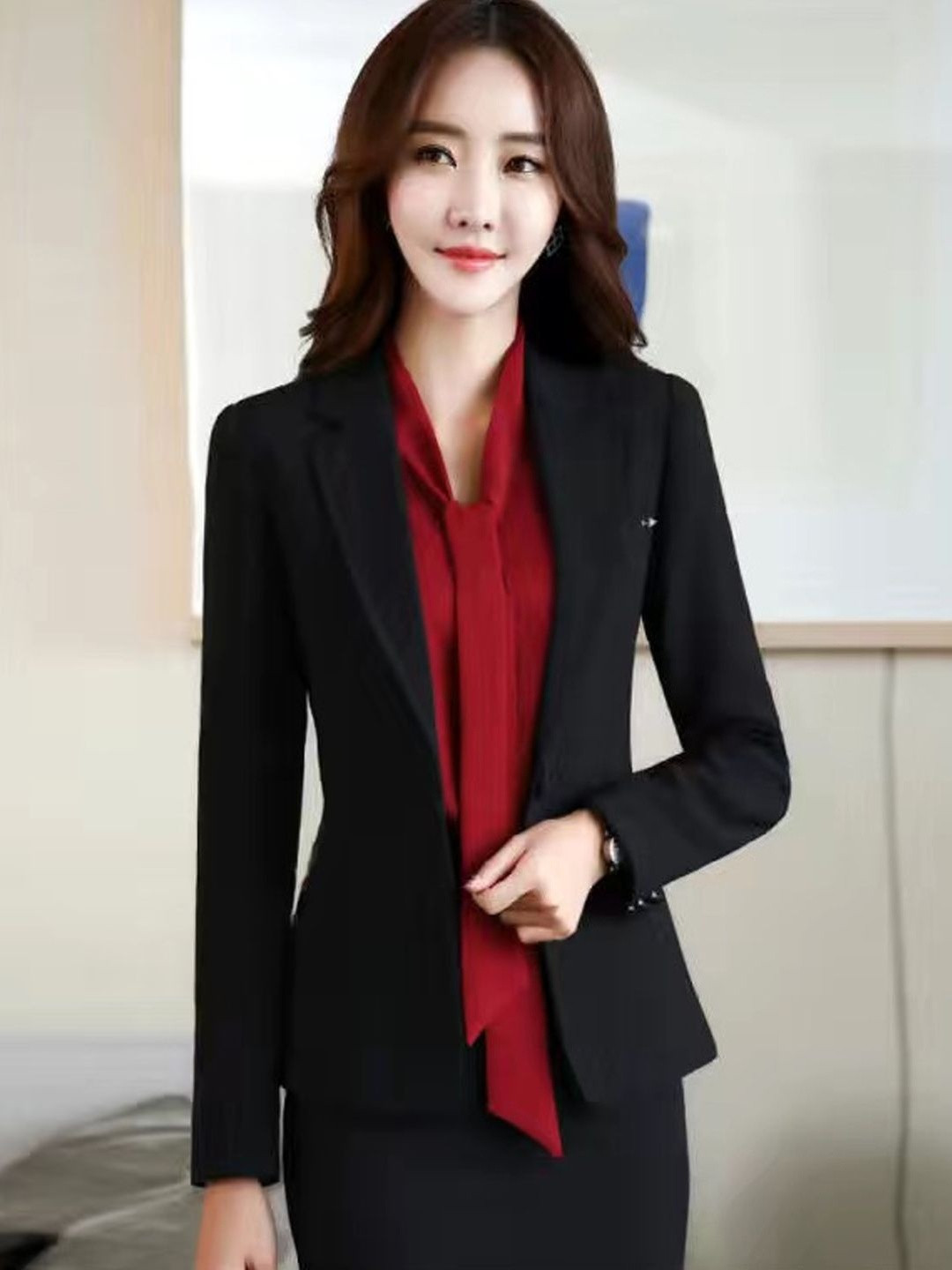 StyleCast Single-Breasted Casual Blazer