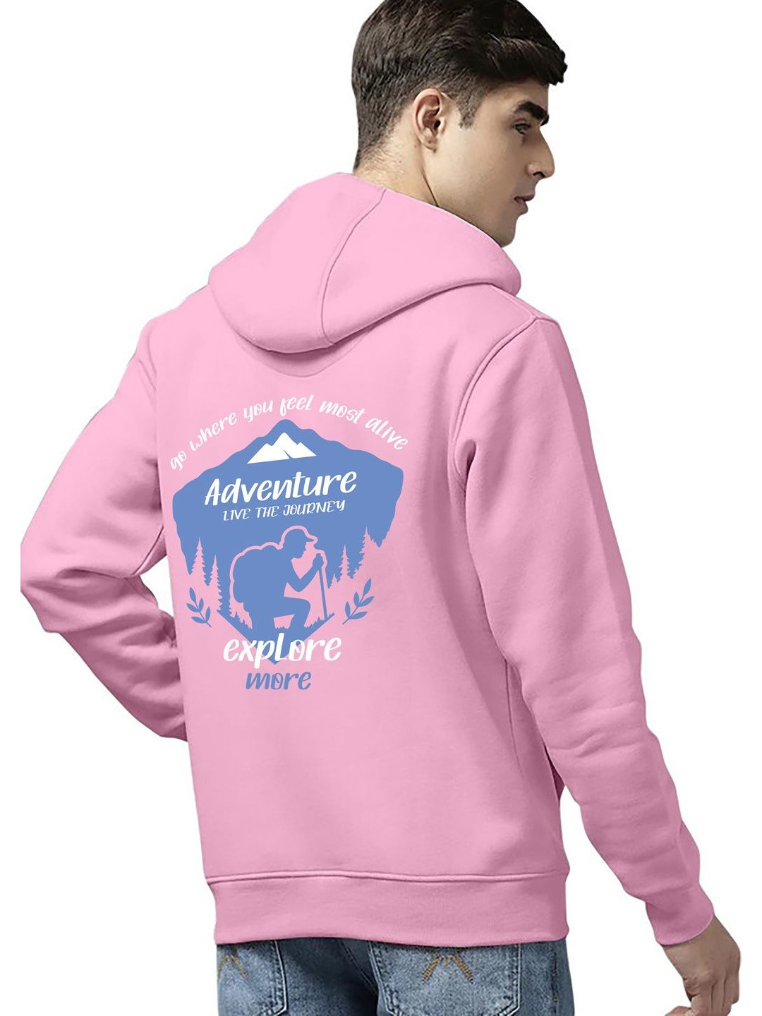WOOSTRO Men Printed Hooded Sweatshirt