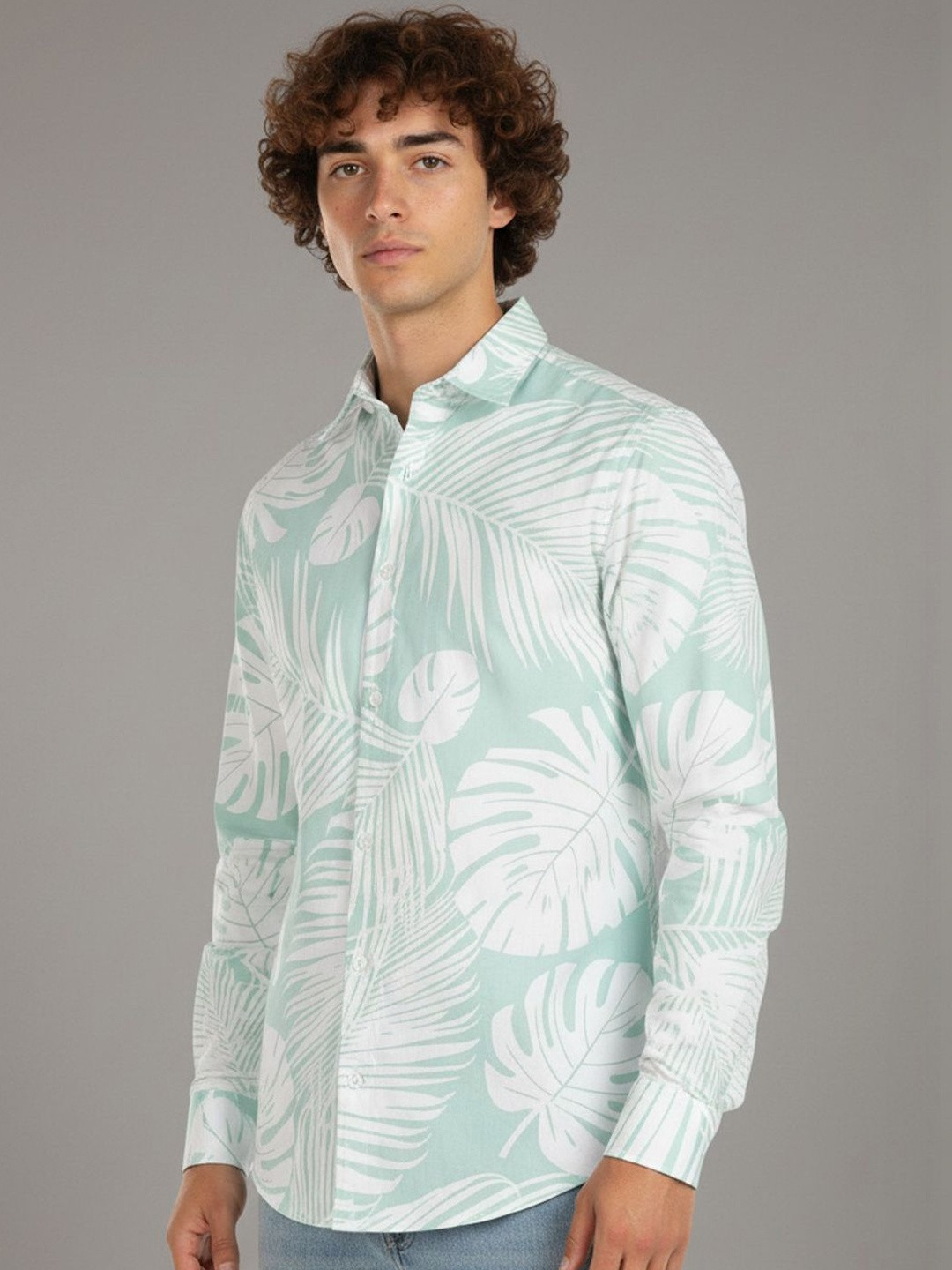 XENOR Men Regular Fit Floral Printed Casual Shirt