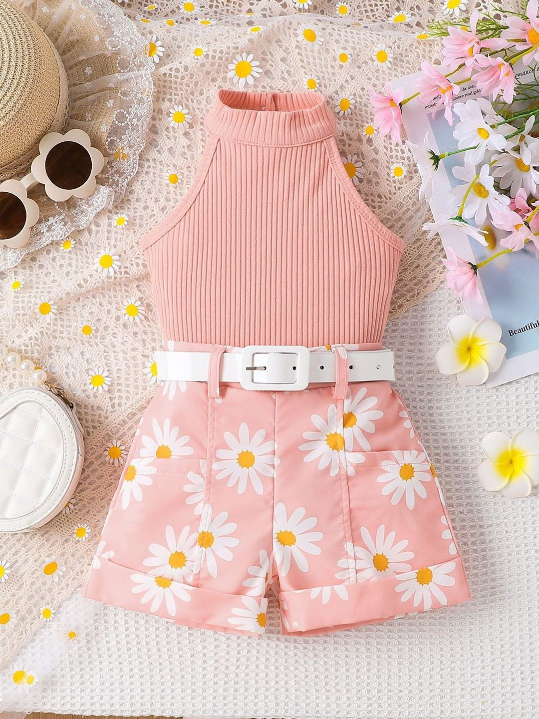 Xsole Girls Top with Shorts