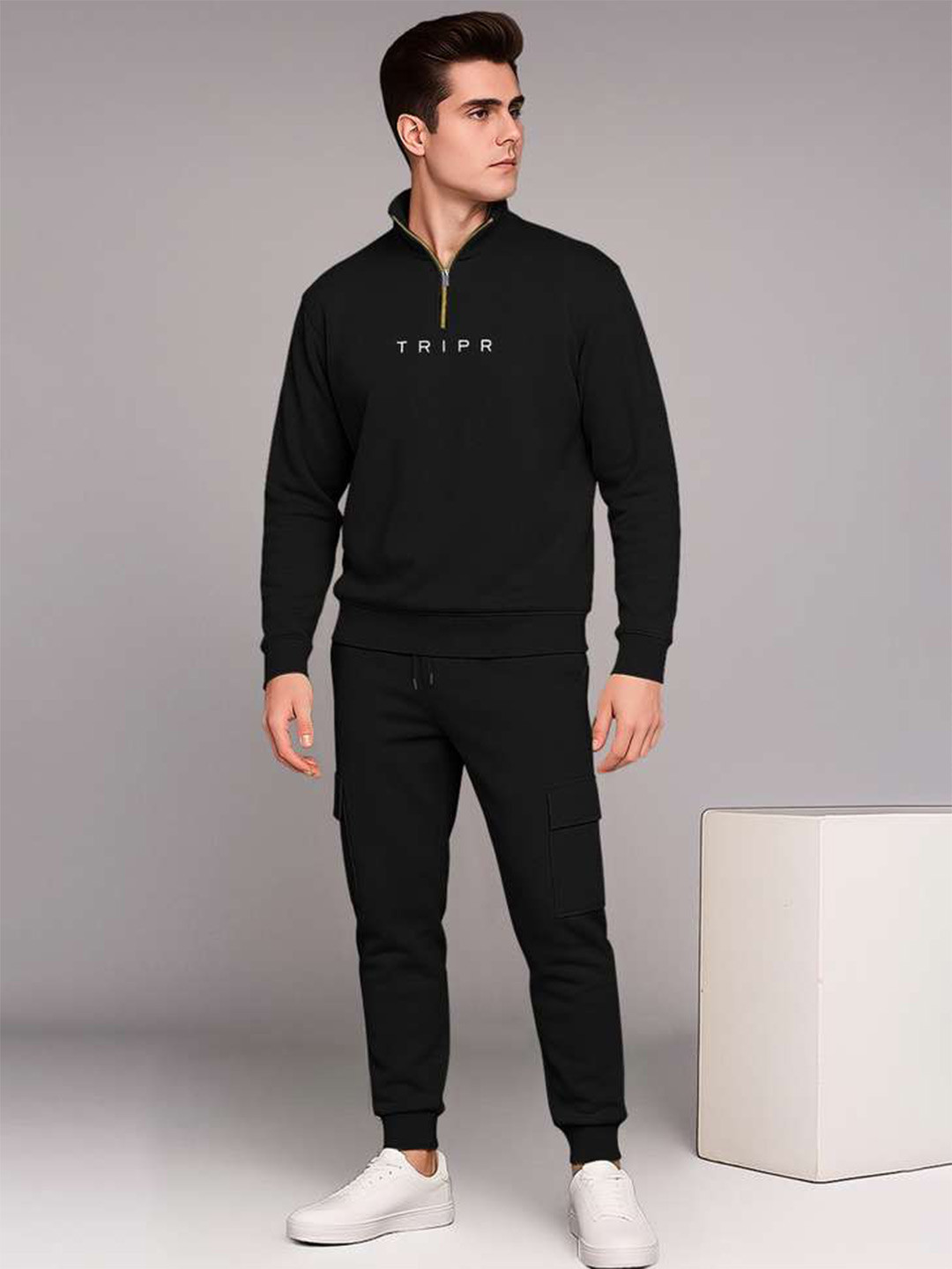 TRIPR High Neck Sweatshirt with Joggers Co-Ords
