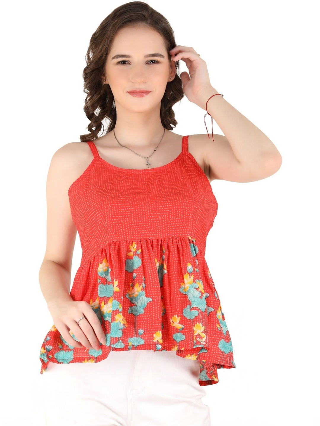 UNFAKENOW Floral Print Top
