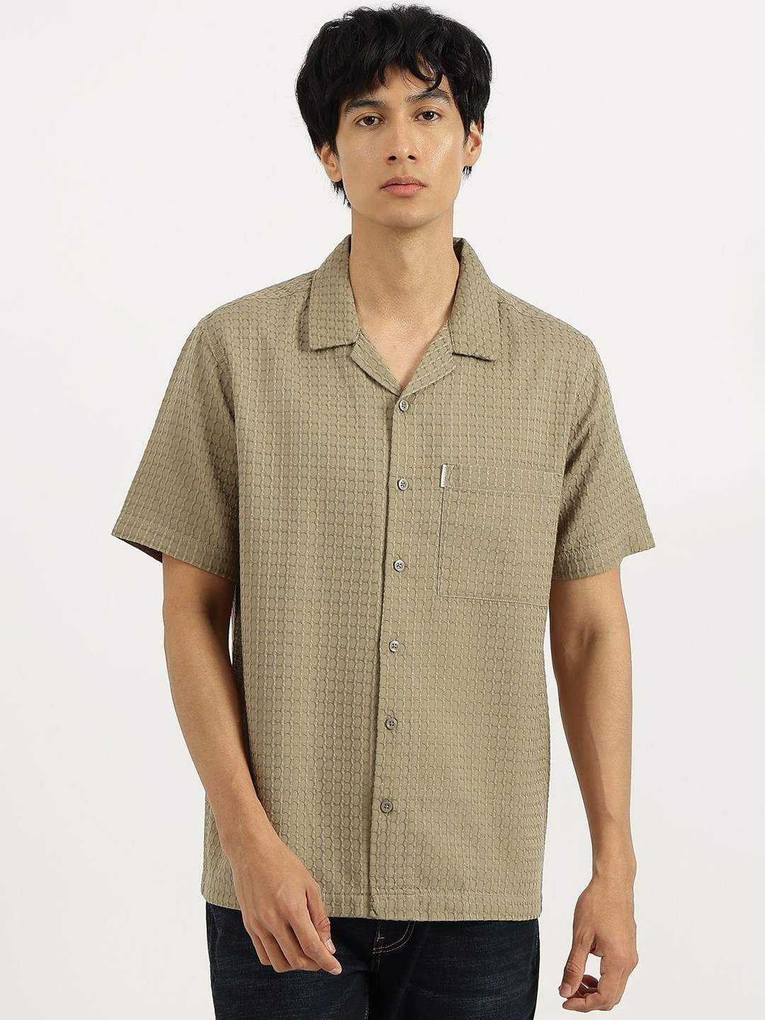 United Colors of Benetton Men Sheer Casual Shirt