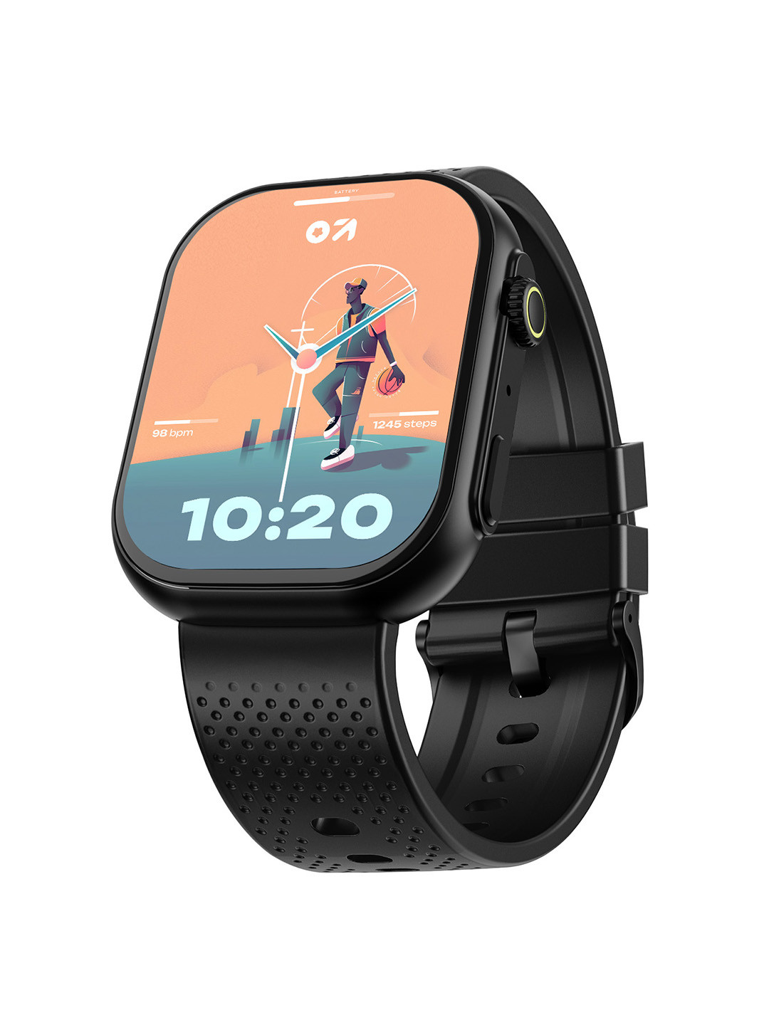 GOBOULT Drift Max 2.01''HD Screen,BT Calling, Working Crown, IP68 Smartwatch