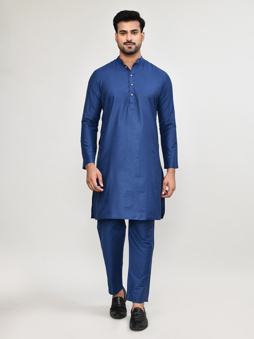 HERE&NOW Men Regular Pure Cotton Kurta with Trousers