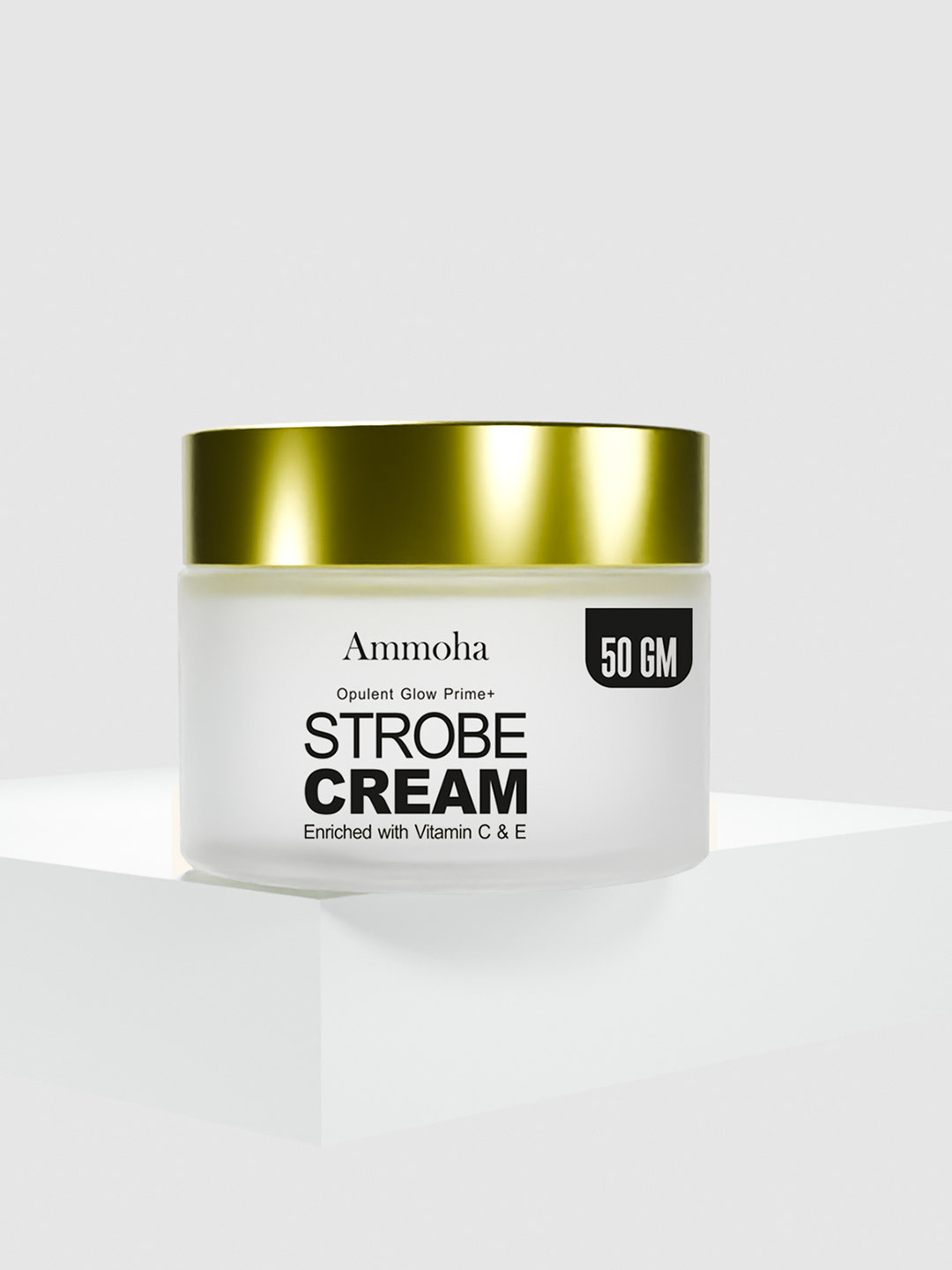 Ammoha Cosmetics Opulent Glow Primer Strobe Cream with Vitamin C & E - 50 g
