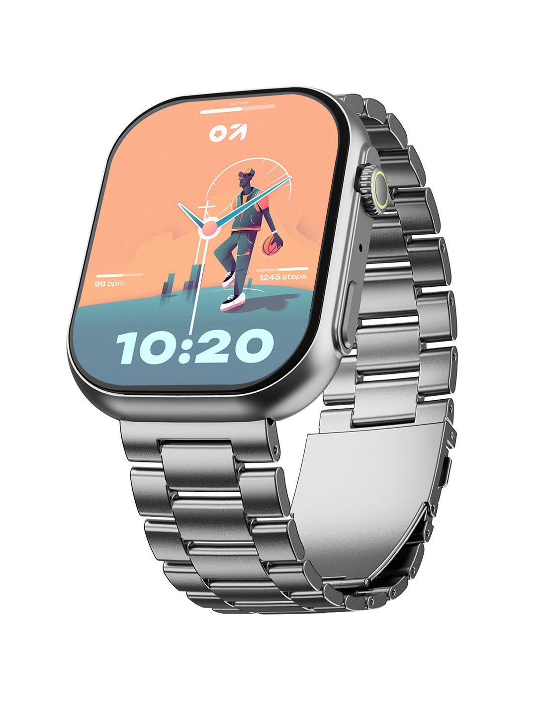 GOBOULT Drift Max 2.01''HD Screen,BT Calling, Working Crown, IP68 Smartwatch