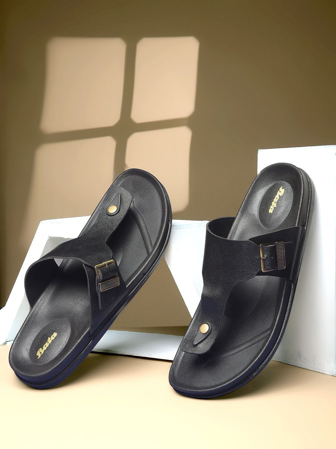 Bata Men Open Toe Flats