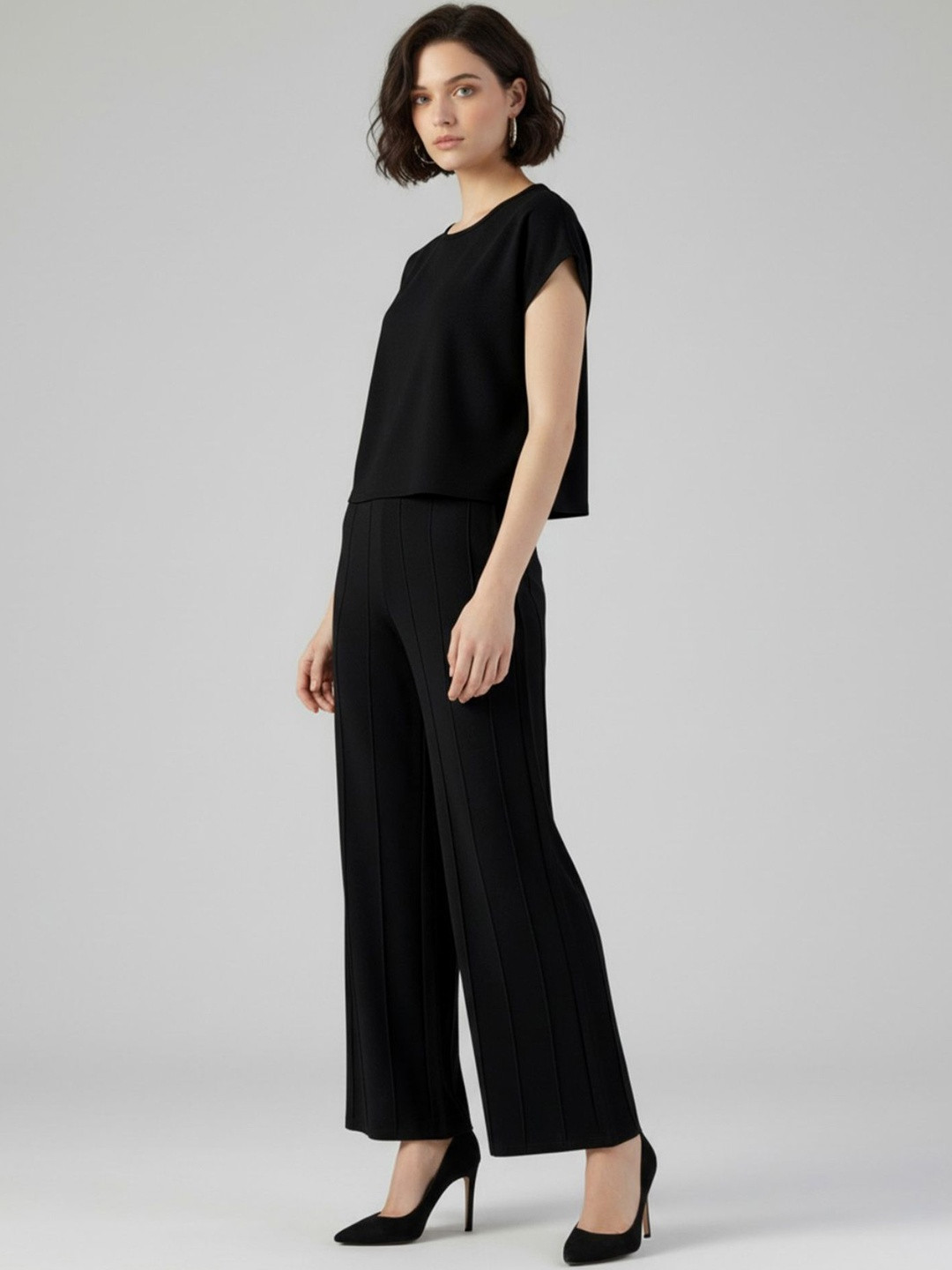 glitchez Round Neck Top & Trousers Co-ords