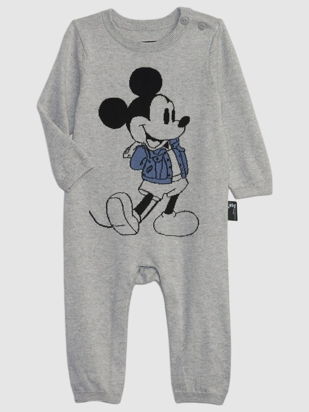 GAP Infants Mickey Mouse Printed Cotton Romper