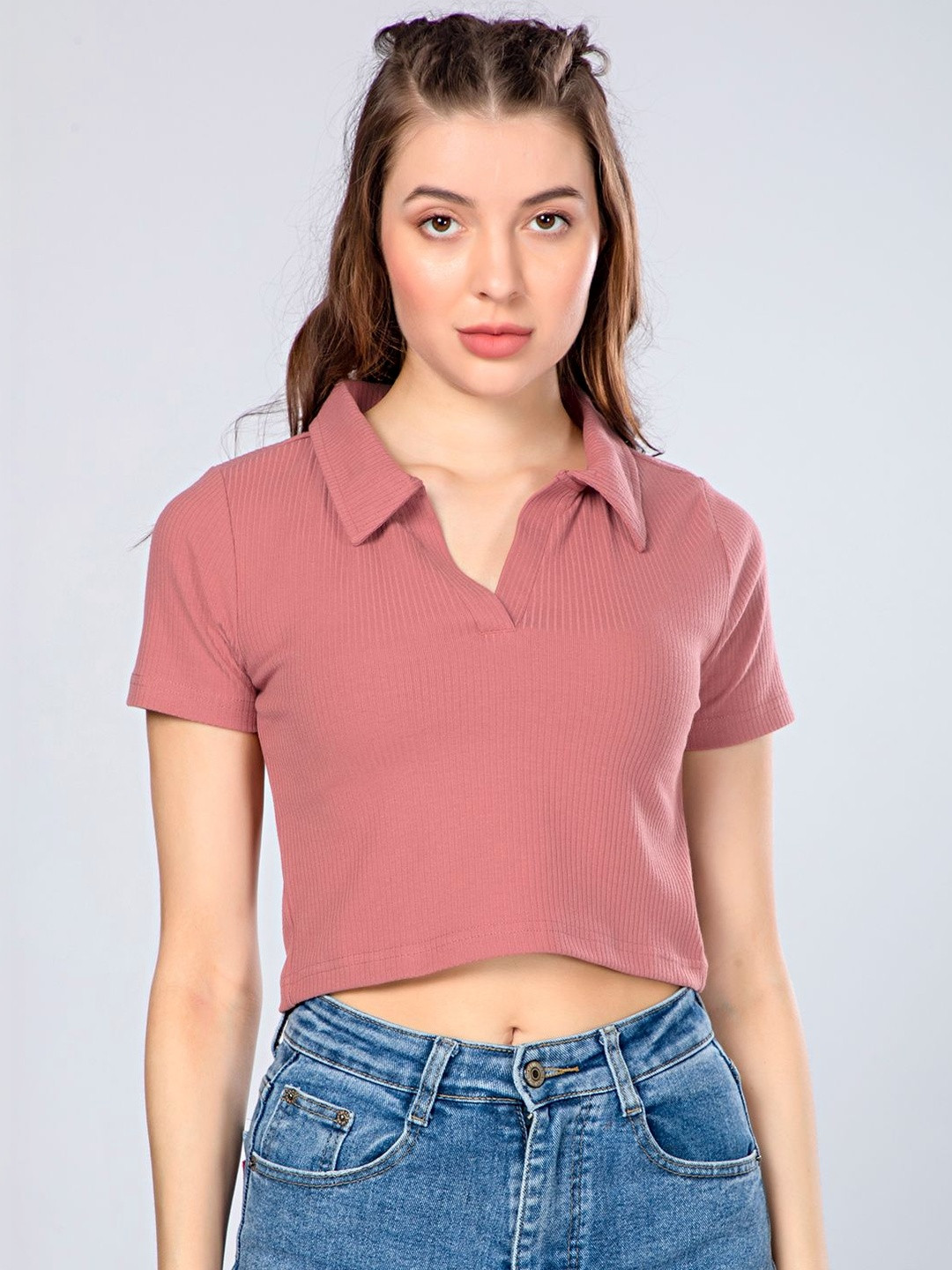 TICKLED PINK Crop Top