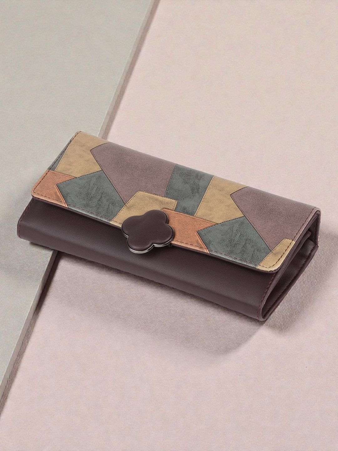 DOSYSO Women Geometric PU Envelope