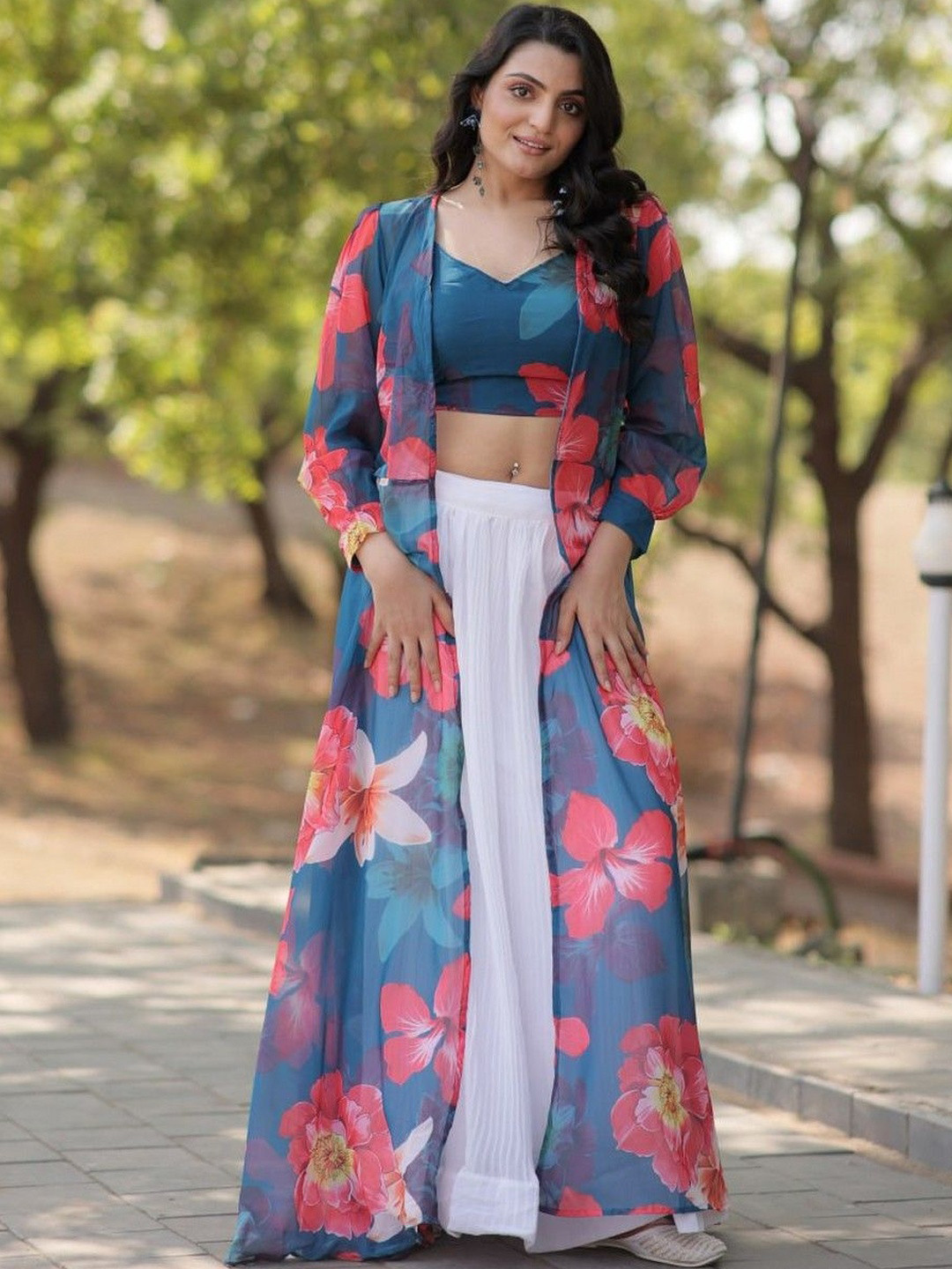 Livewear Printed Ready to Wear Lehenga &