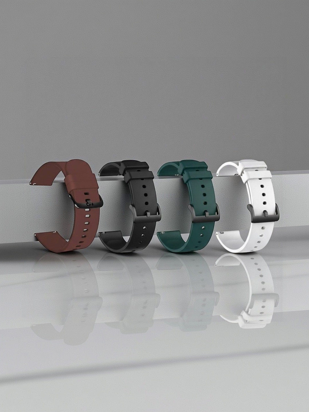 LORENZ 22MM Silicone Watch Strap Combo for Men & Women