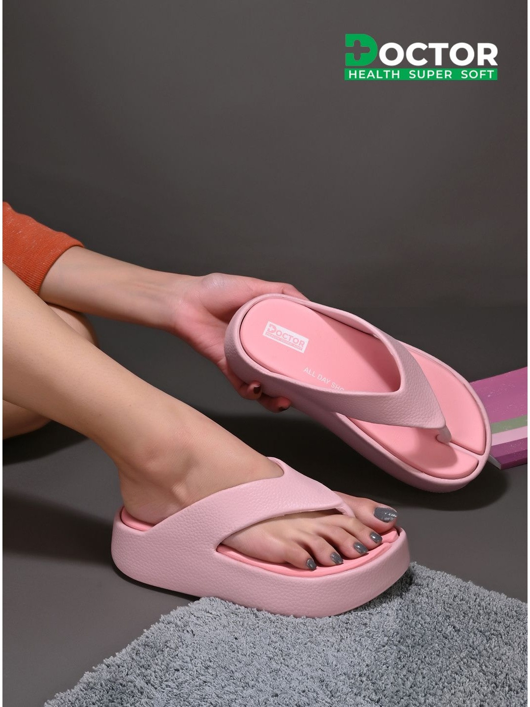 DOCTOR HEALTH SUPER SOFT Women Thong Flip-Flops - Image 1