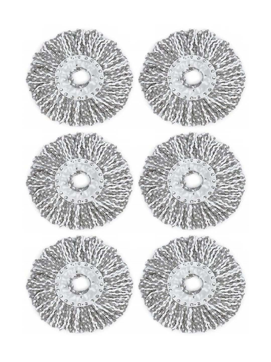 Spotzero by Milton Spin Mop Refill Set of 6 with Cleaning Drying Bucket