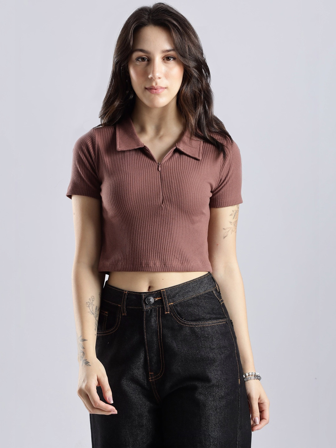 TICKLED PINK Crop Top