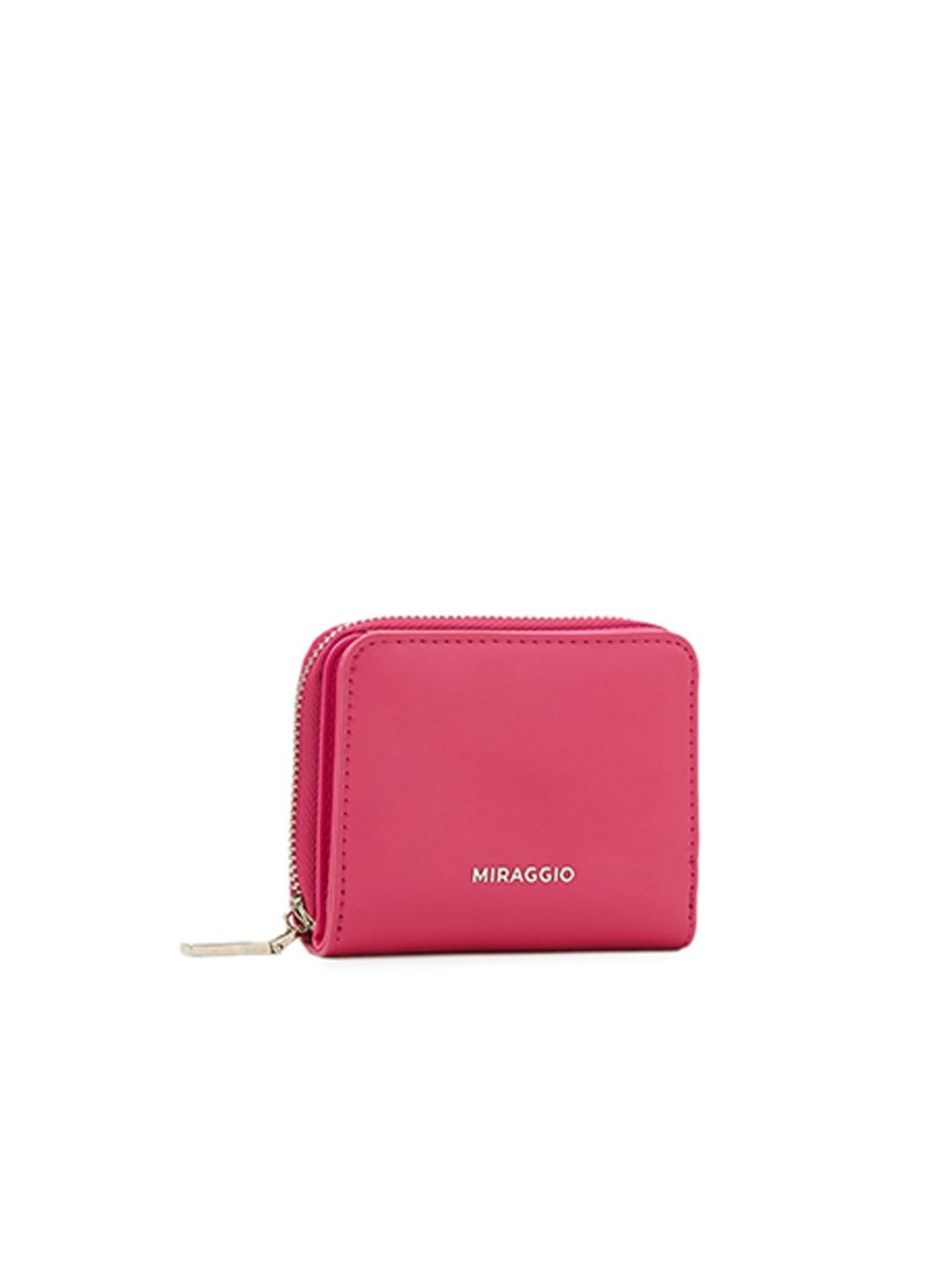 MIRAGGIO Women PU Zip Around Wallet