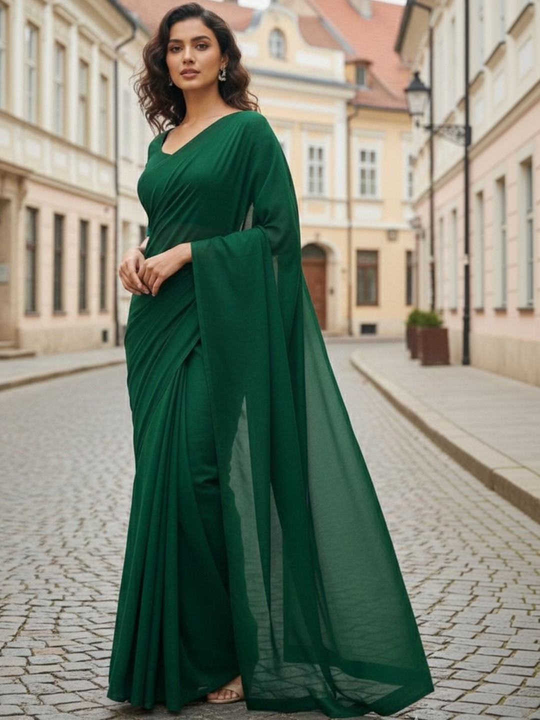 Moda Rapido Poly Georgette Saree