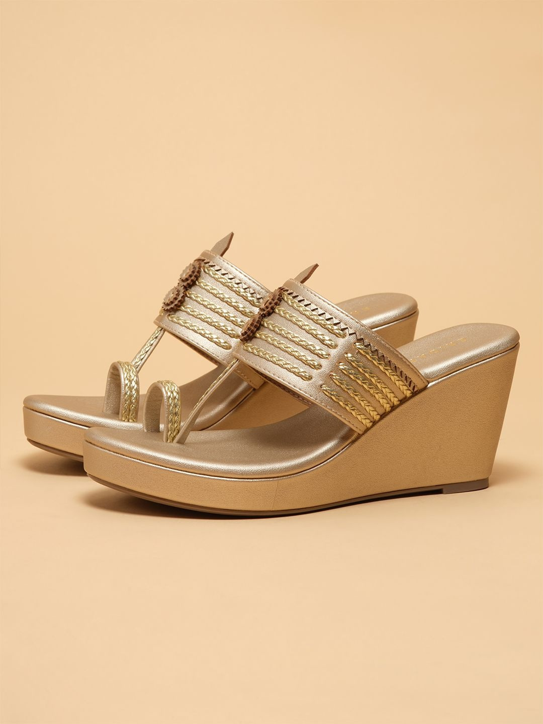 ERIDANI Ethnic Wedge Sandals