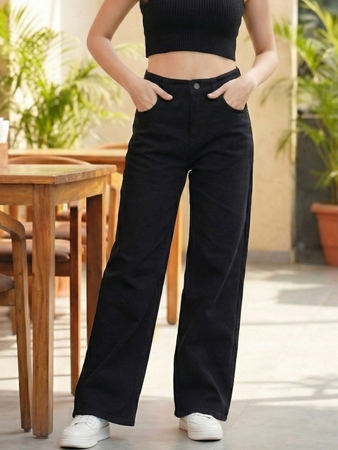 Shrutika Women Straight Fit High-Rise Stretchable Jeans