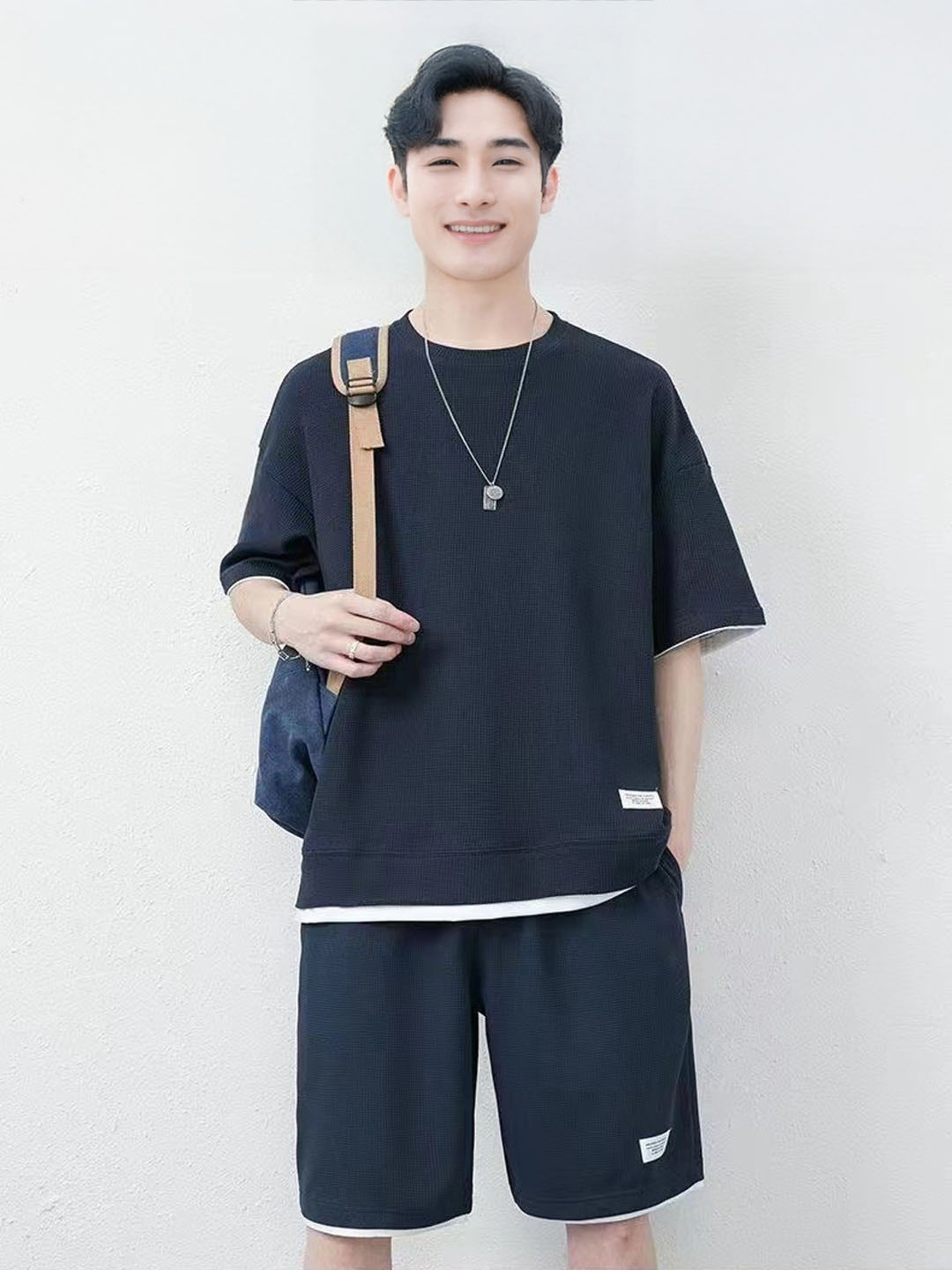 StyleCast Round Neck T-Shirt With Shorts Co-Ords