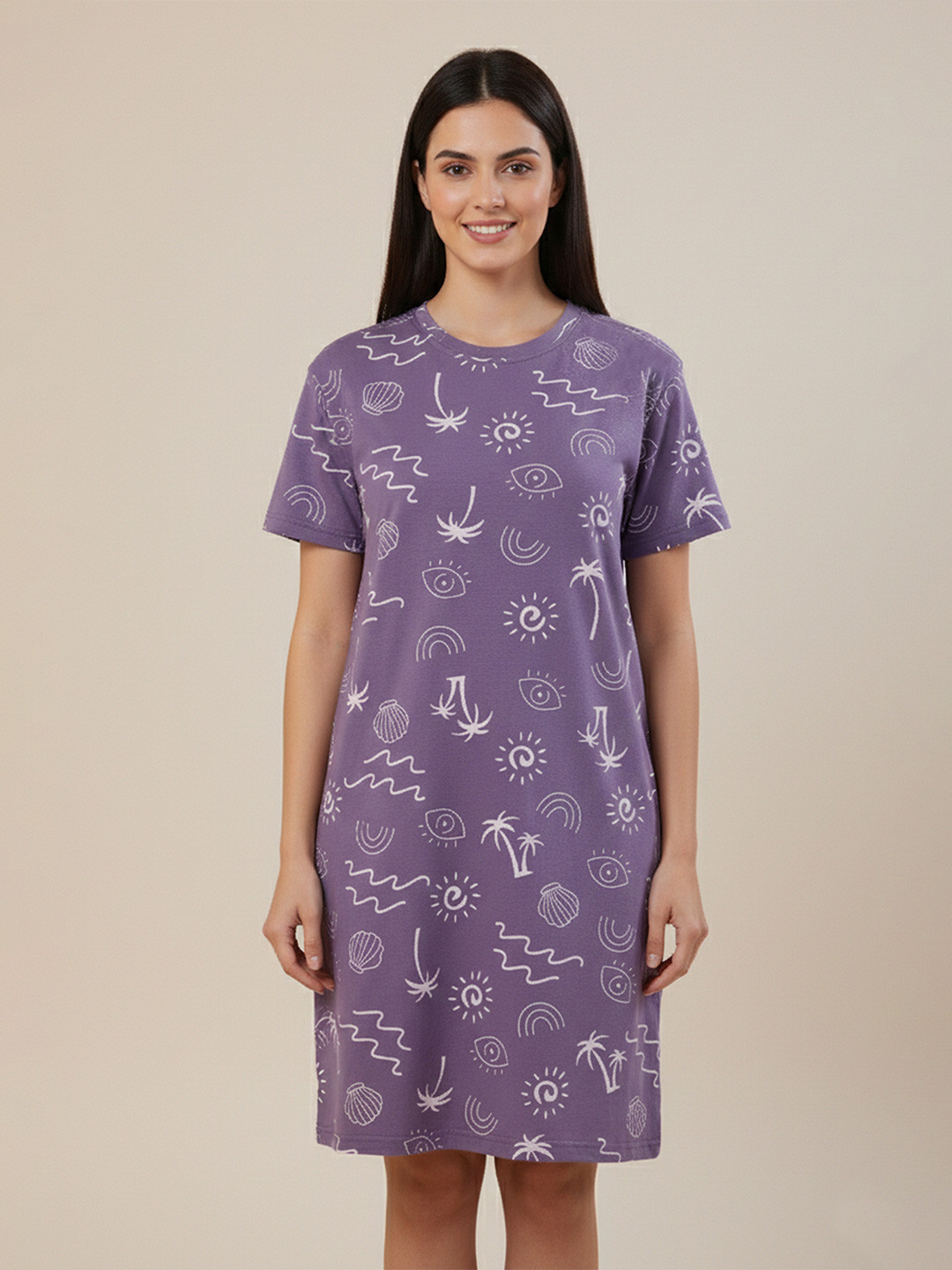 YOROKO Printed Nightdress