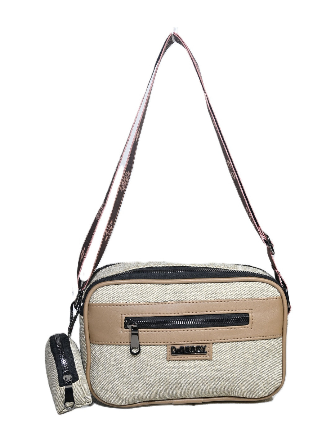 Donicy Textured PU Sling Bag