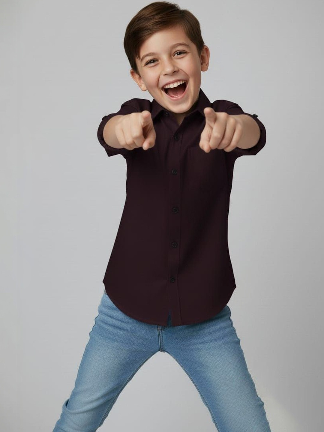 OQUENT Boys Standard Casual Shirt