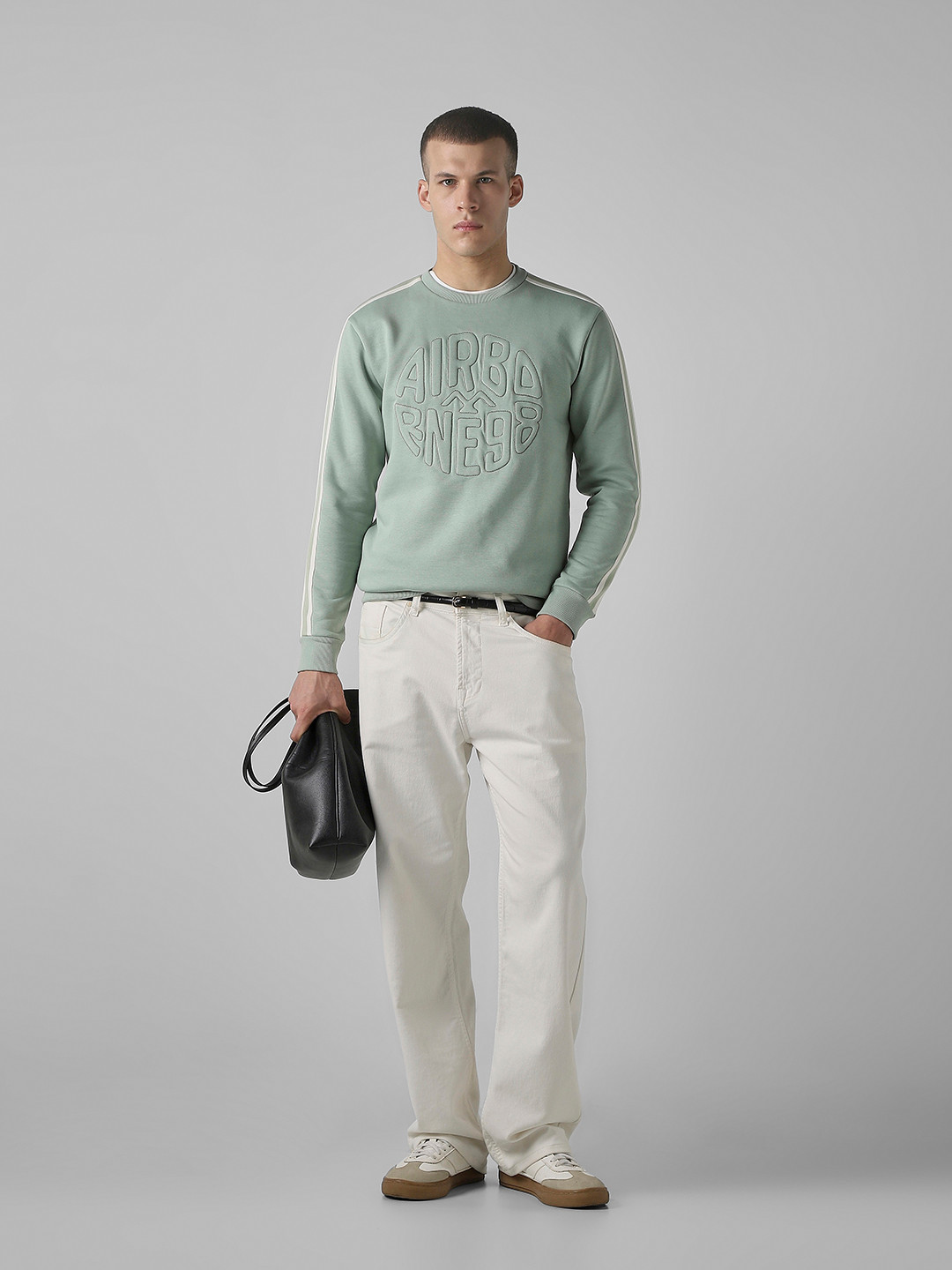 Mufti Embossed Long Sleeves Pullover