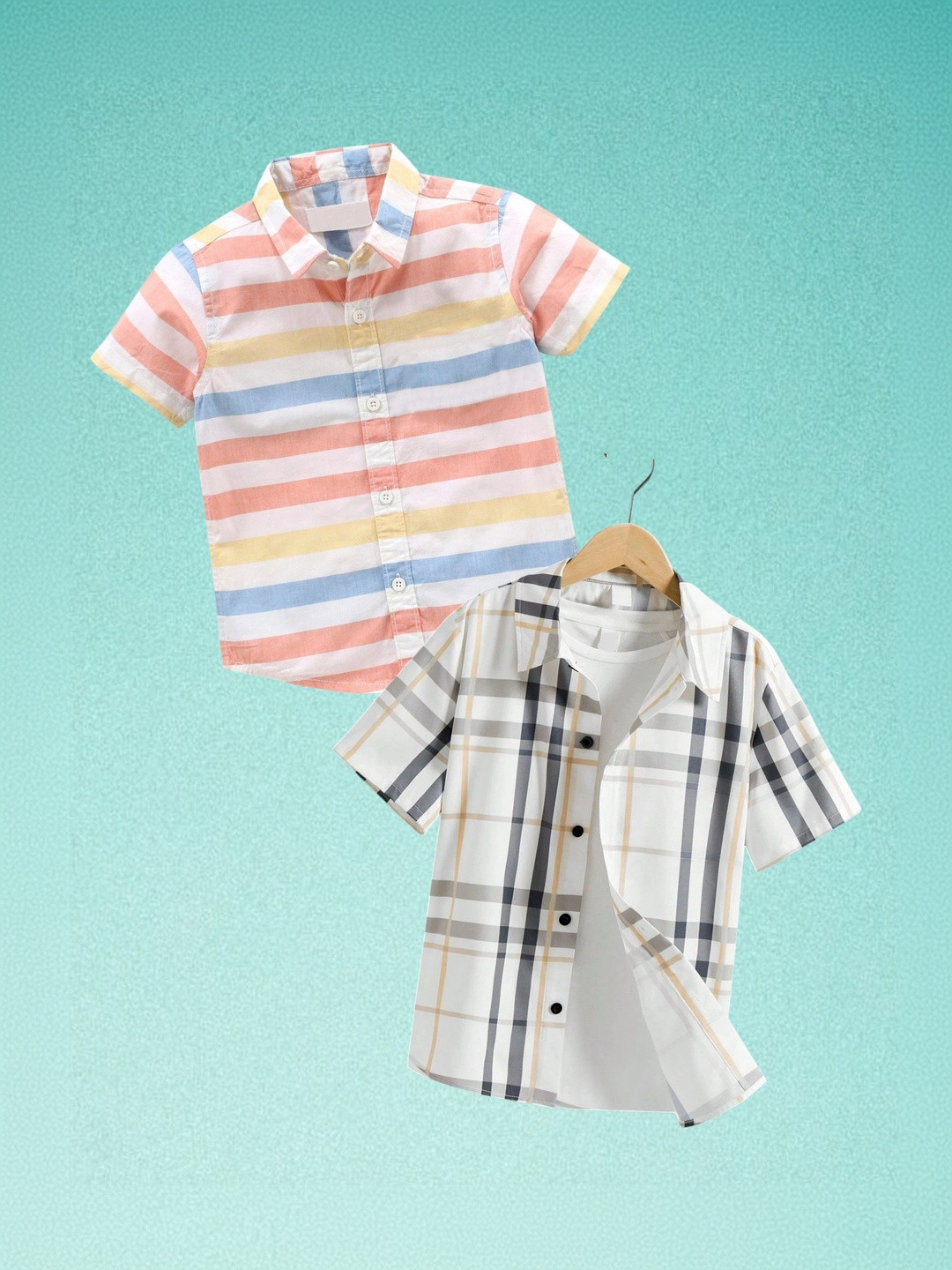 AMBARDI FASHION Boys Classic Tartan Checks Checked Casual Shirt