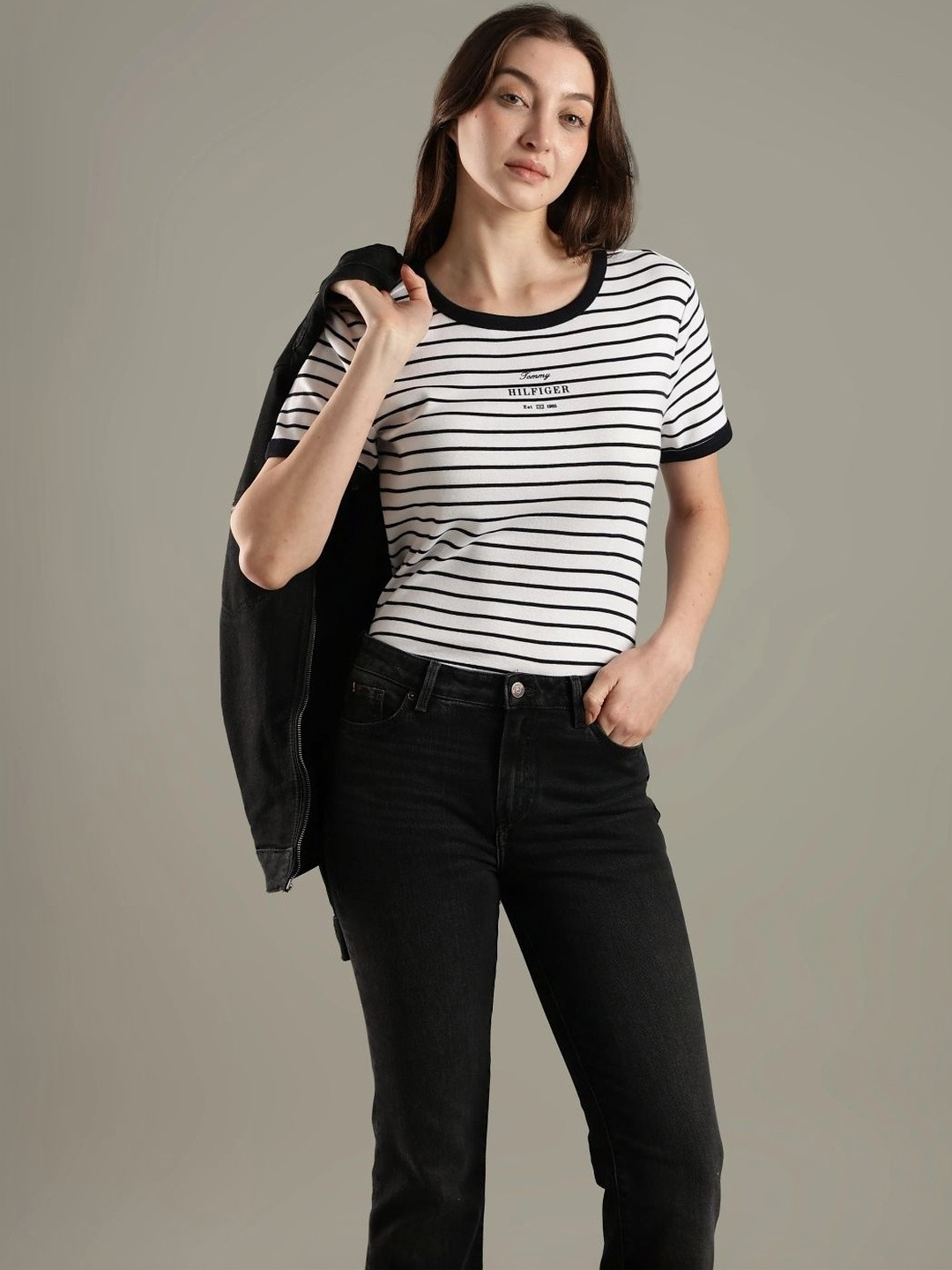 Tommy Hilfiger Women Striped T-shirt