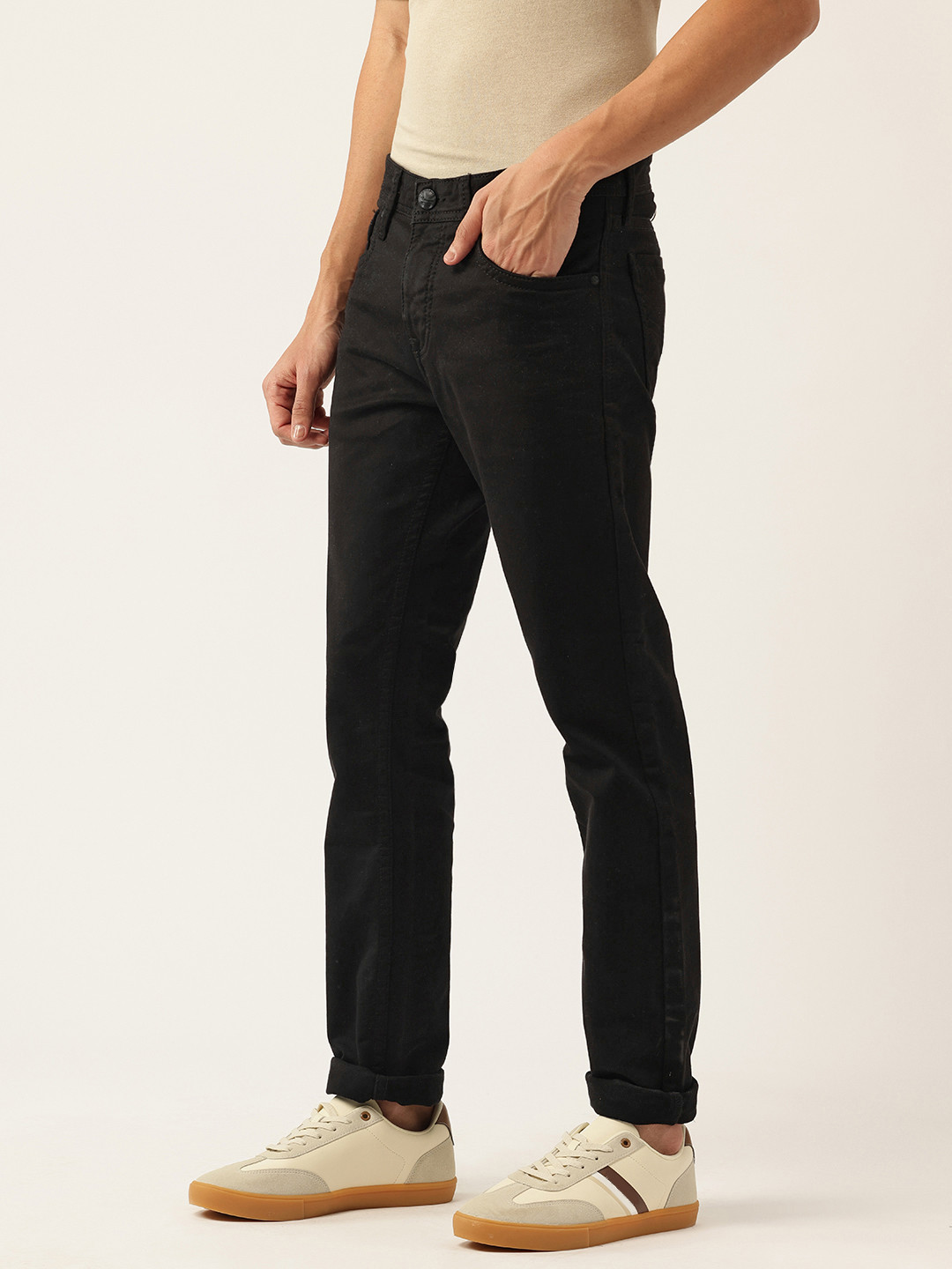 Integriti Men Smart Slim Fit Mid-Rise Stretchable Jeans