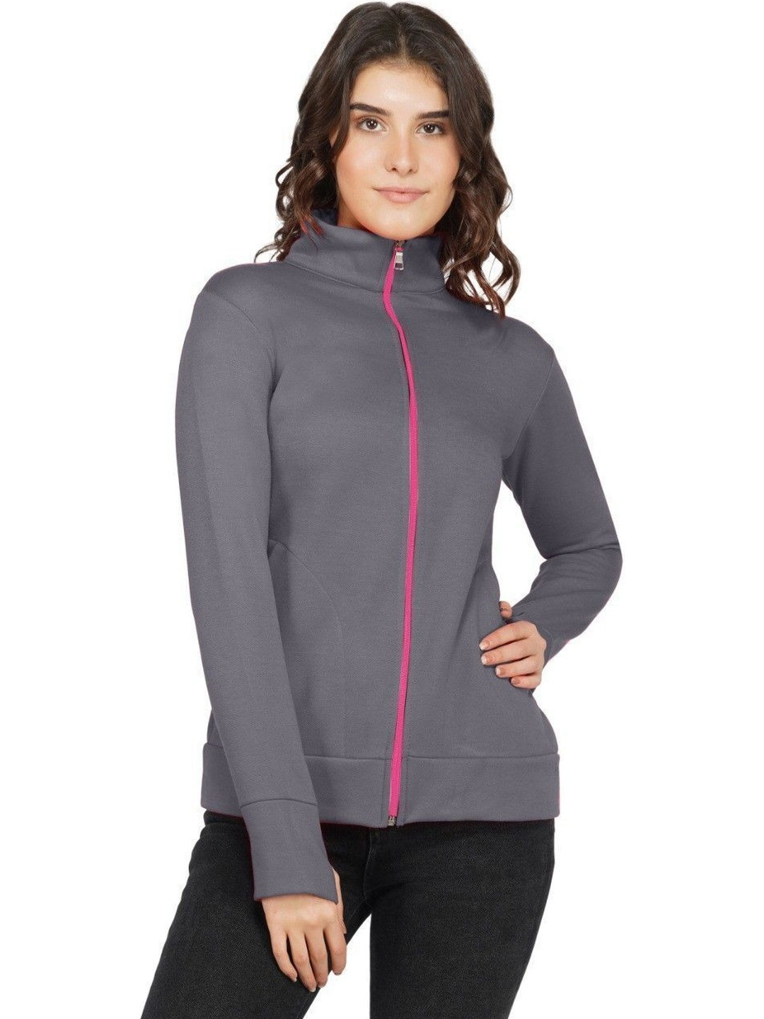 PALOMI Women Fleece Lightweight Knitted Jacket