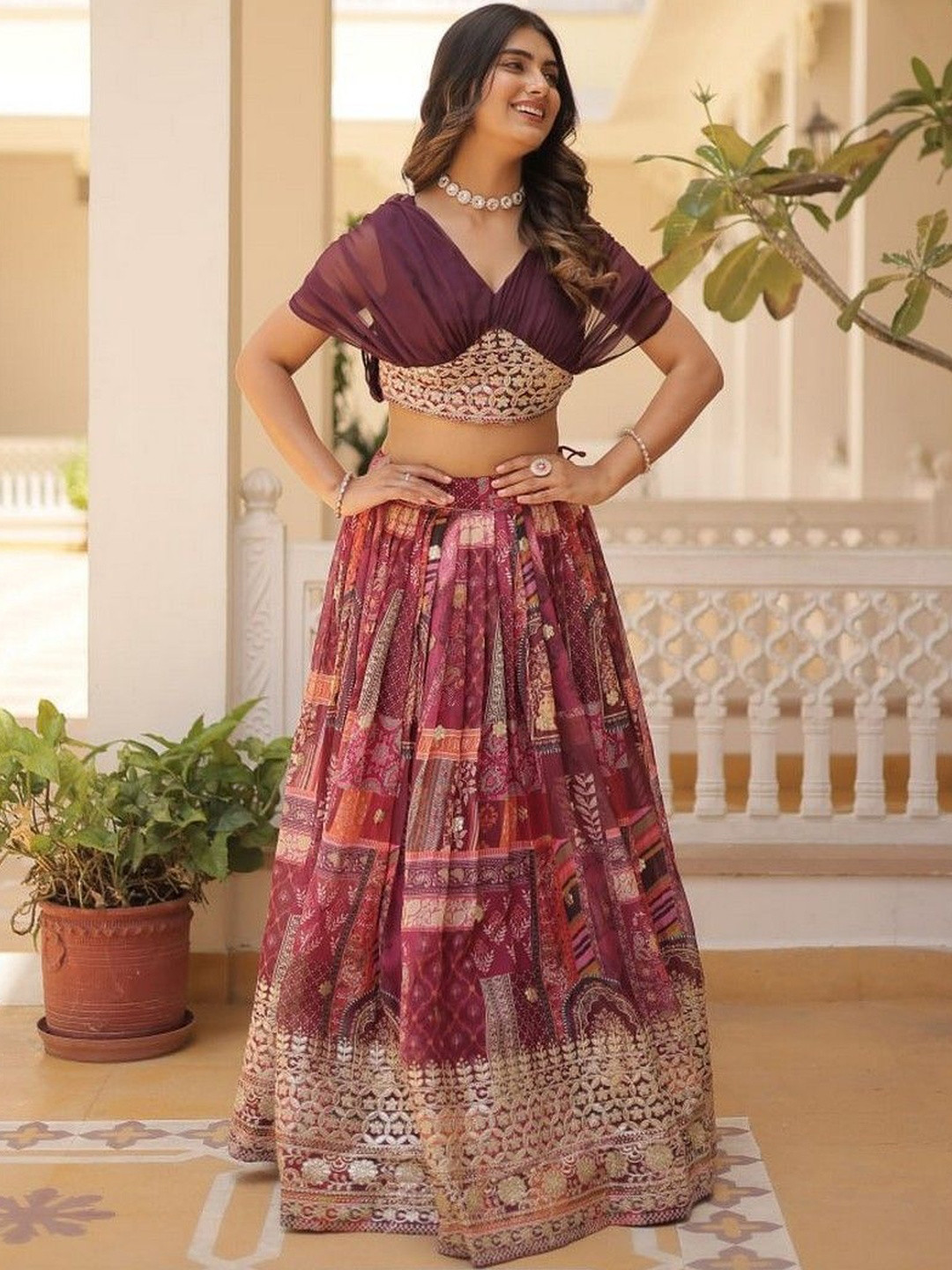 Livewear Embellished Ready to Wear Lehenga &