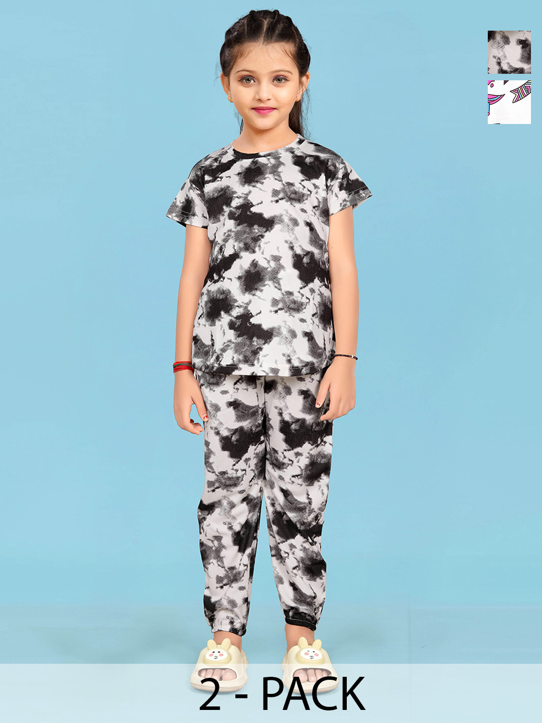 LITBABY Girls Printed Maxi Nightdress