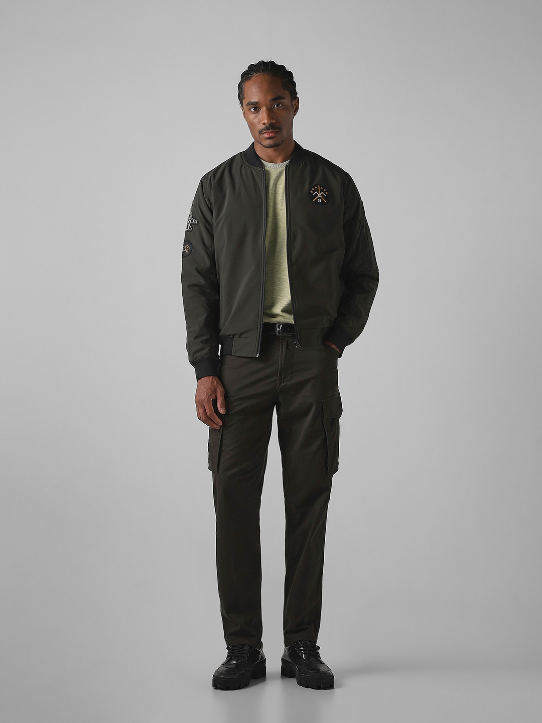 Mufti Stand Collar Bomber Jacket