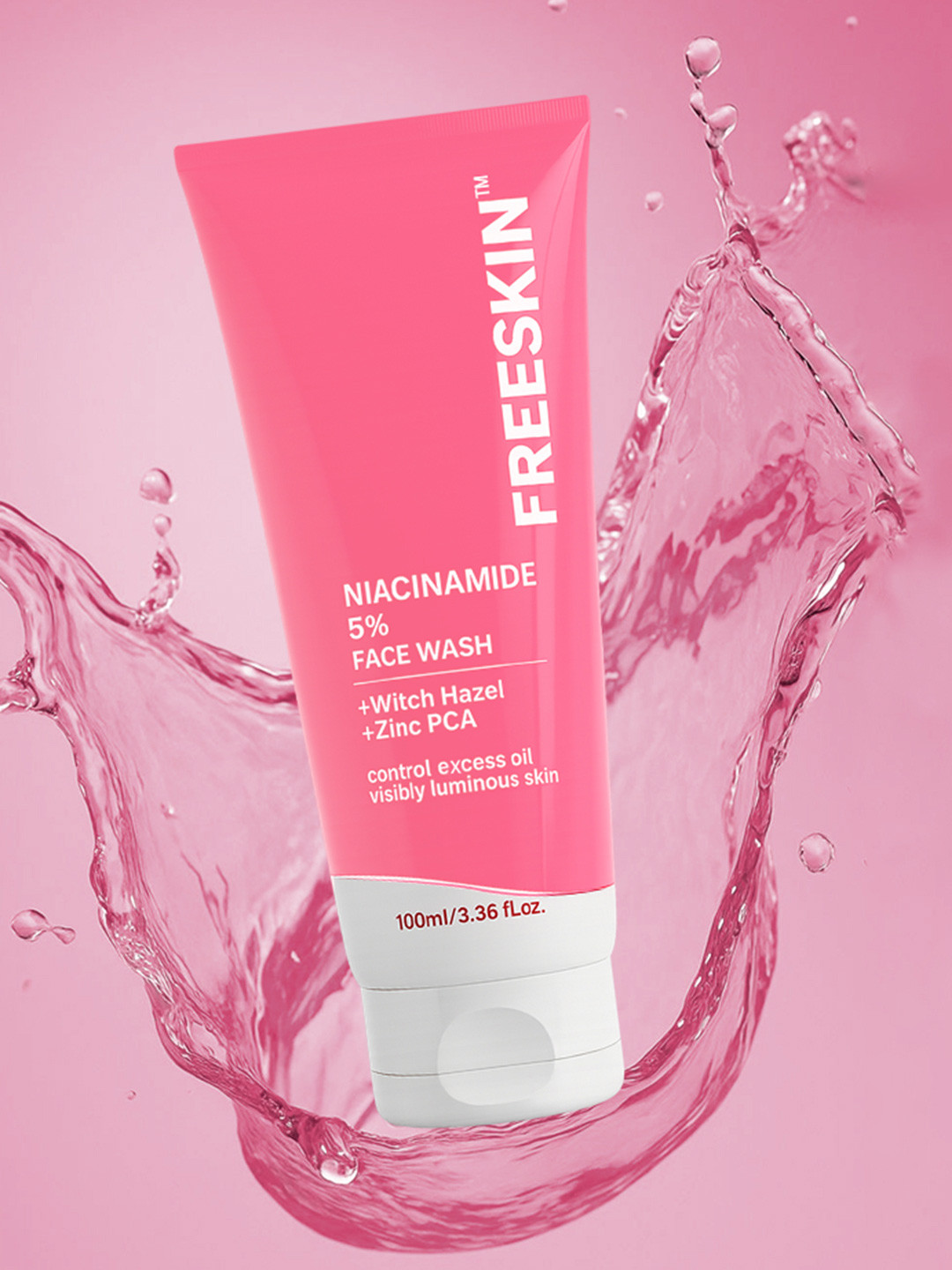 Freeskin Niacinamide Facewash For Deep Cleansing With Witch Hazel & Zinc PCA - 100 ml