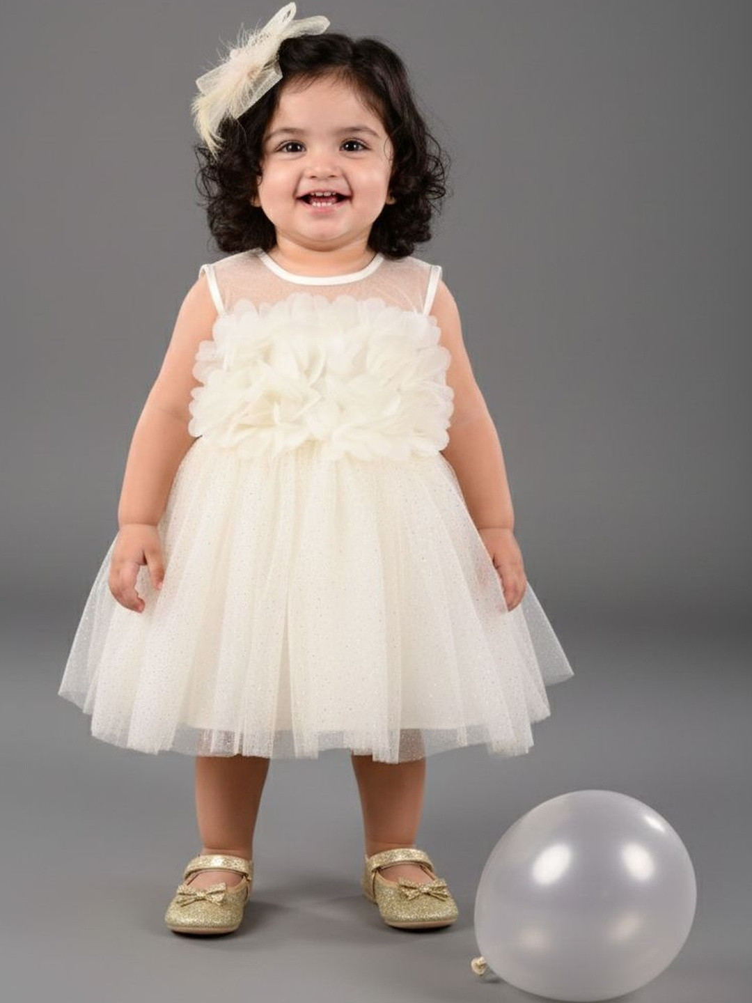 Titrit Net Fit & Flare Dress