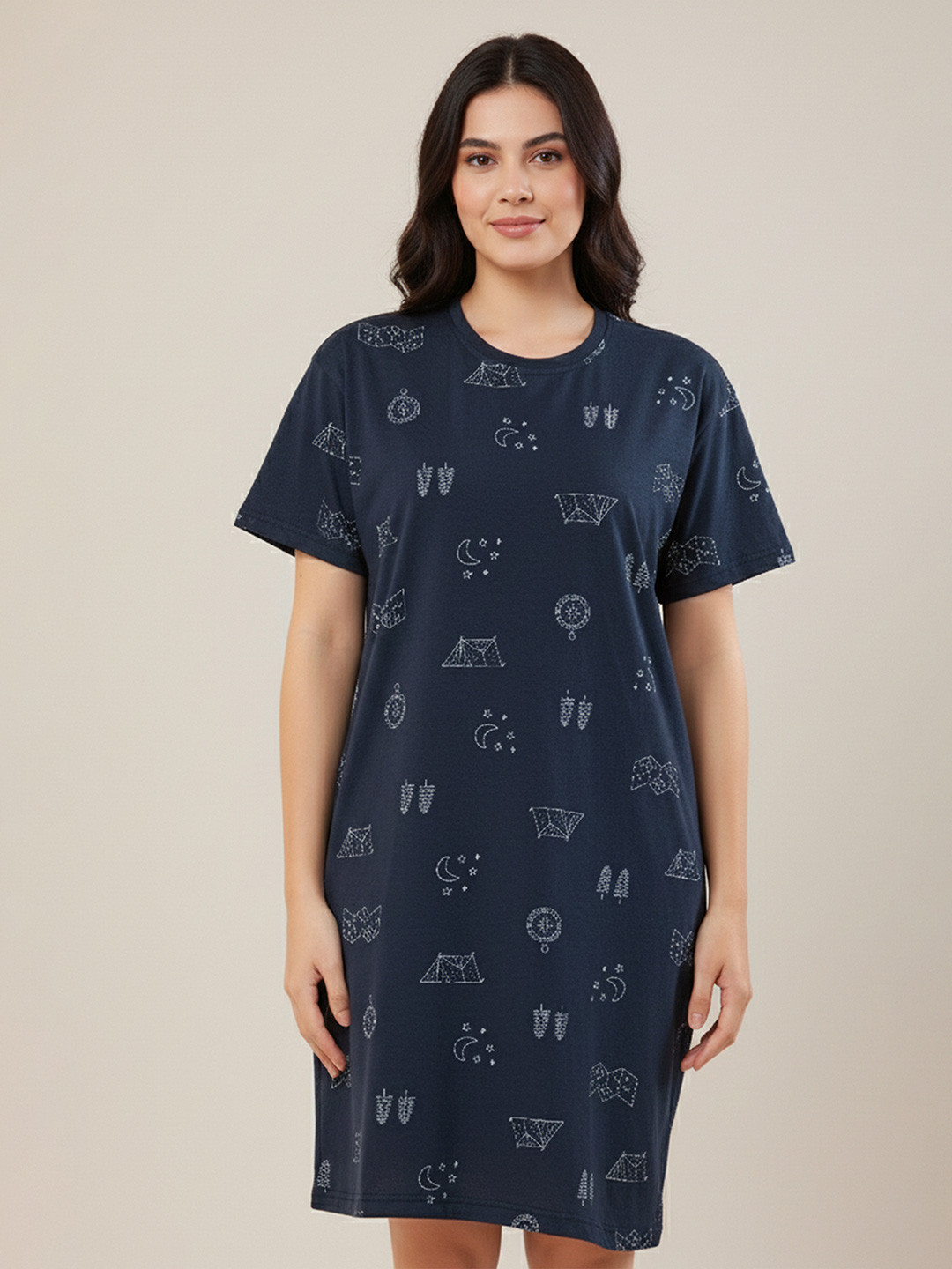 YOROKO Printed Nightdress