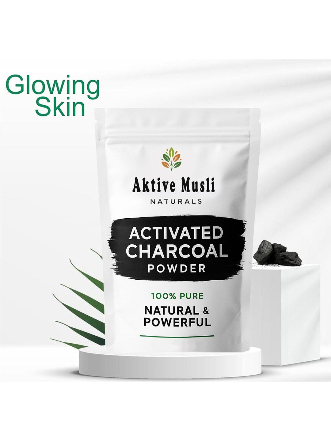 AKTIVEMUSLI Activated Charcoal Powder Mask- 100 g