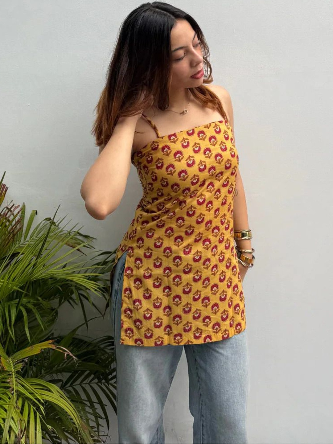 MARQUISA Floral Printed Pure Cotton Kurtis